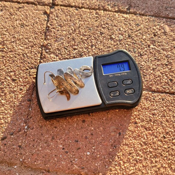 Vintage 925 sterling silver handmade MEXICO modernist swirl zig zag squiggle - Picture 12 of 14